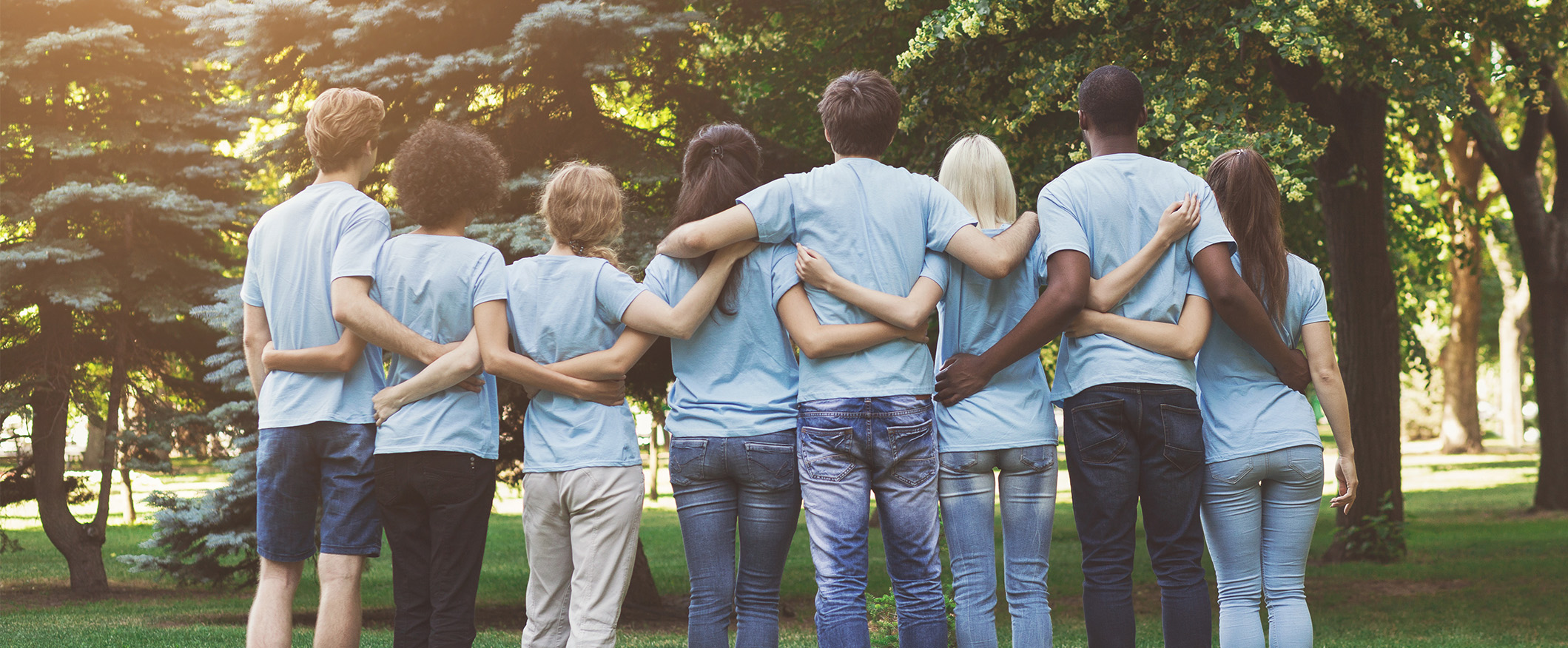 Group of people with back turned